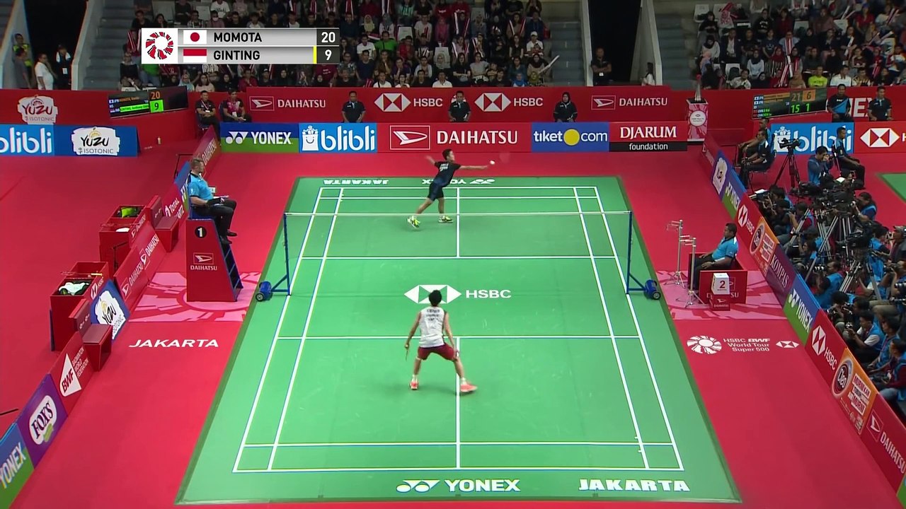 Highlights 桃田 賢斗 Kento Momota vs Anthony Gintin...