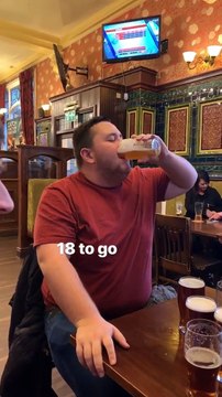 23 pintes de bières avalées cul-sec pour son anniversaire !