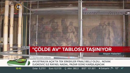 "Çölde Av" tablosu taşınıyor