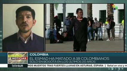 Estudiantes exigen la disolución del Esmad en Colombia