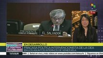 Fracasa política intervencionista de la OEA contra Venezuela