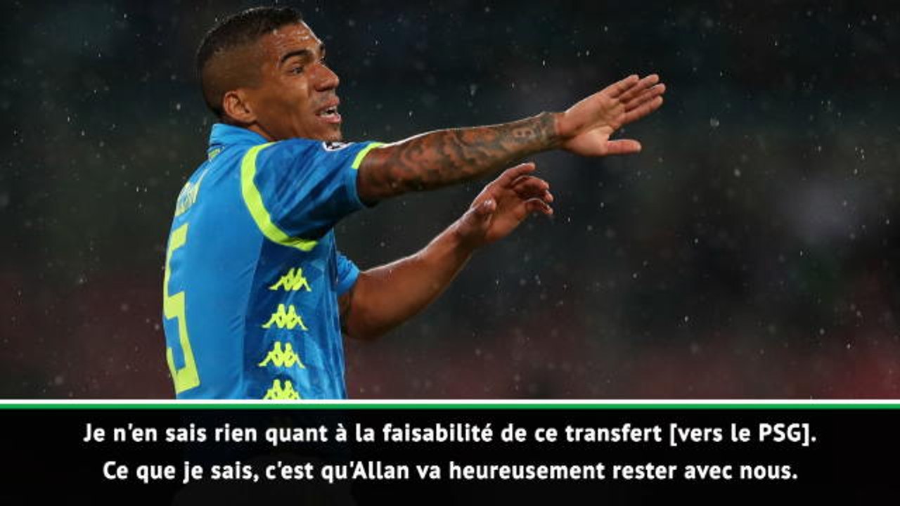 Naples - Ancelotti : "Allan est un joueur important et il va rester avec nous"