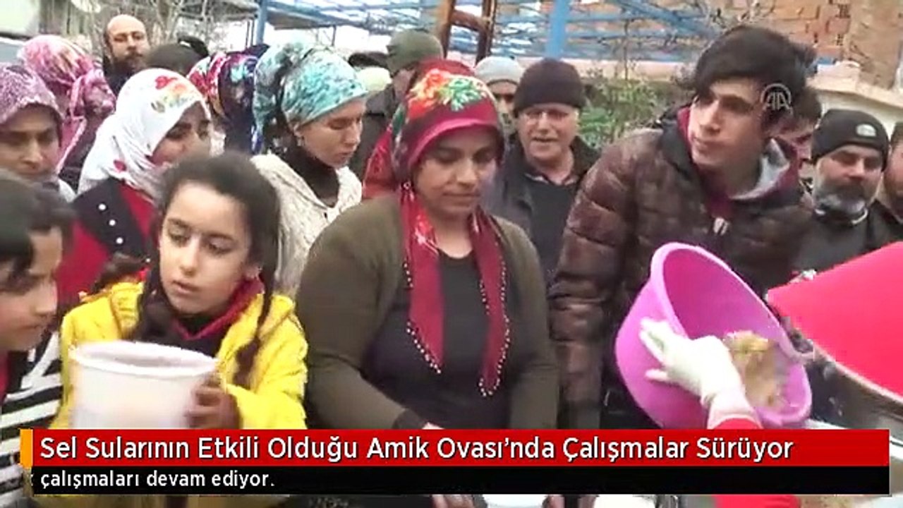 Sel Sularının Etkili Olduğu Amik Ovası'nda Çalışmalar Sürüyor