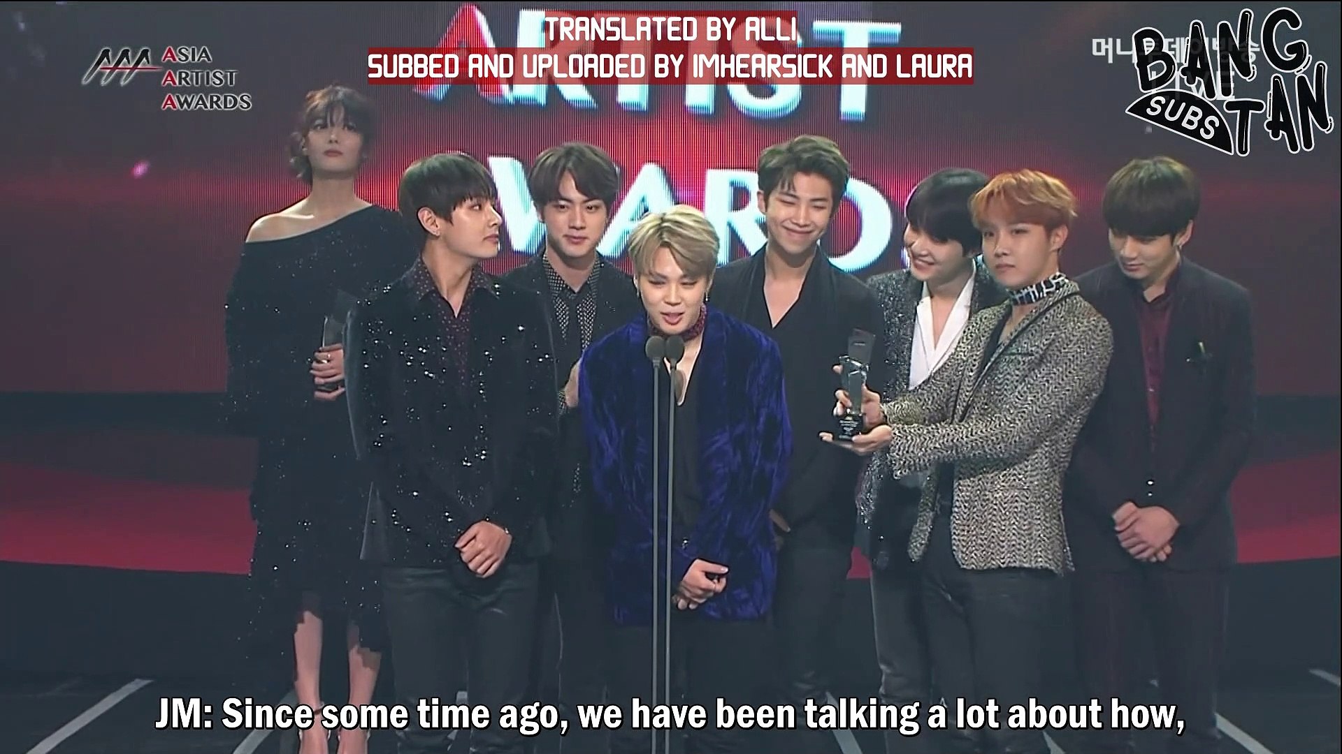ENG] 161116 AAA - BTS Wins Best Icon Award - video Dailymotion