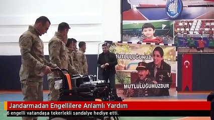 Jandarmadan Engellilere Anlamlı Yardım