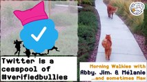 Twitter is a cesspool of verified haters #verifiedbullies -Walkies with Abby