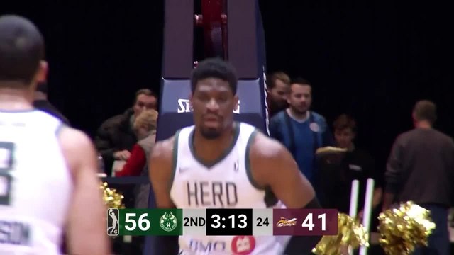 Shevon Thompson hammers it home