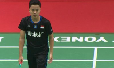 Jonatan Lolos ke Semifinal, Ginting Takluk di Tangan Kento Momota