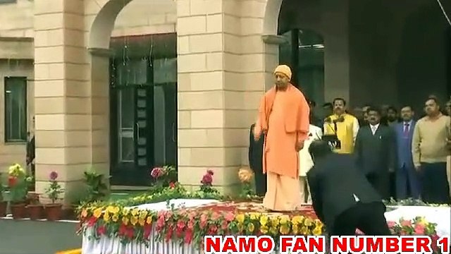 Chief Minister Yogi Adityanath flag hoisting on Republic Day