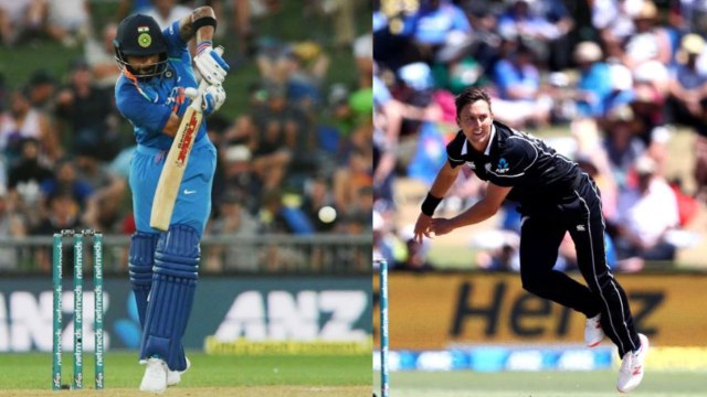 India Vs New Zealand 2nd ODI: Virat Kohli departs for 43, India lost third wicket| वनइंडिया हिंदी