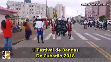 Banda de Percussão Ulysses Guimarães 2018 - 1° Festival de Bandas - Cubatão - #AlexFelixBandasSP