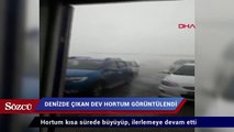 Antalya'da denizde çıkan dev hortum görüntülendi
