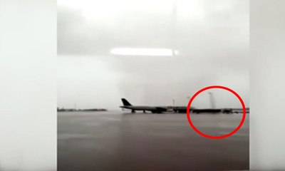 Fırtına, otobüsü devirdi: Çığlık çığlığa