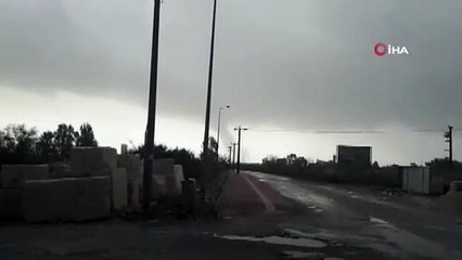 Antalya’da denizde çıkan hortum görüntülendi