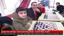 Ağrı'da Satranç Turnuvasında Dede- Torun Maç Yaptı