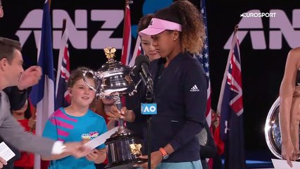 Cette fois, Osaka a vraiment pu savourer son trophée