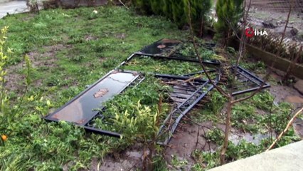 Billur öğretmen ve nişanlısını hayattan koparan dere havadan görüntülendi