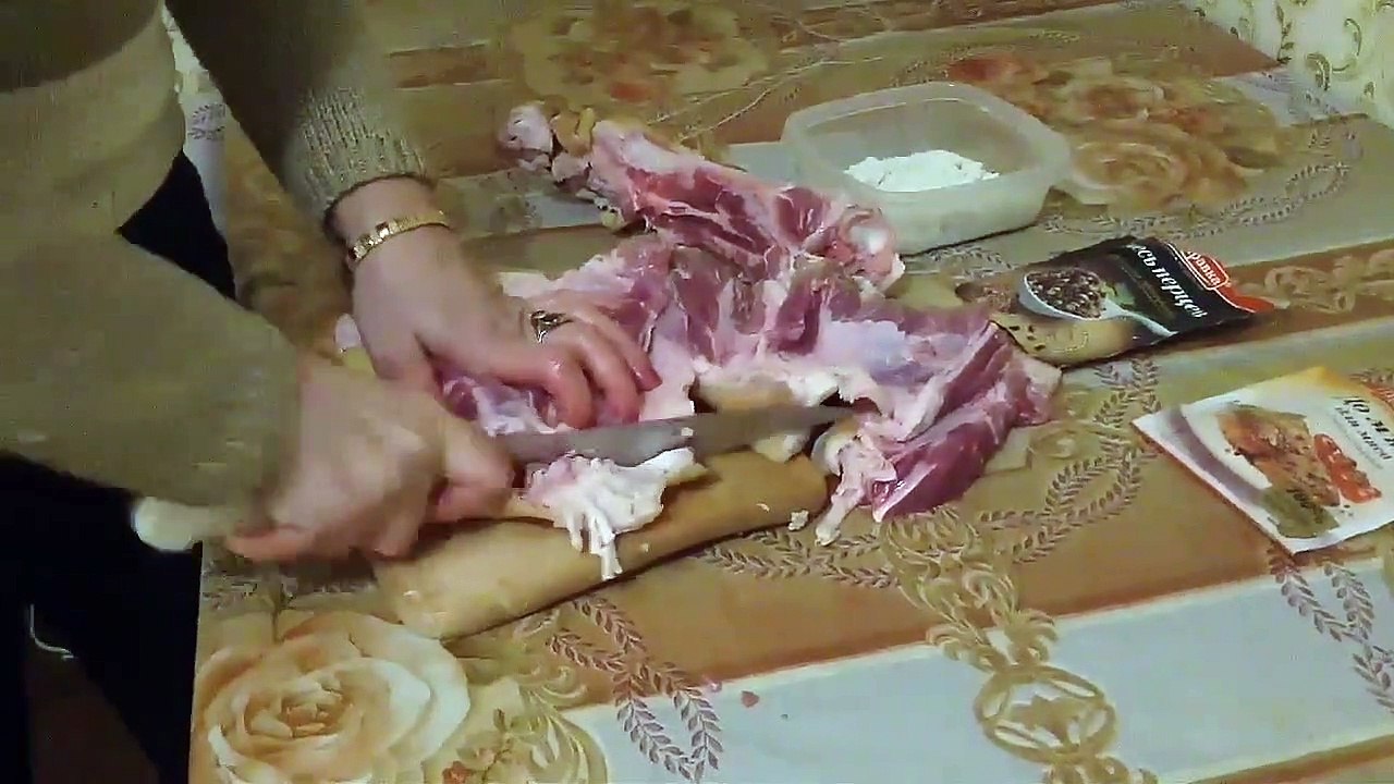 Ветчина из рульки  дёшево и сердито Эконом рулет. К праздничному столу