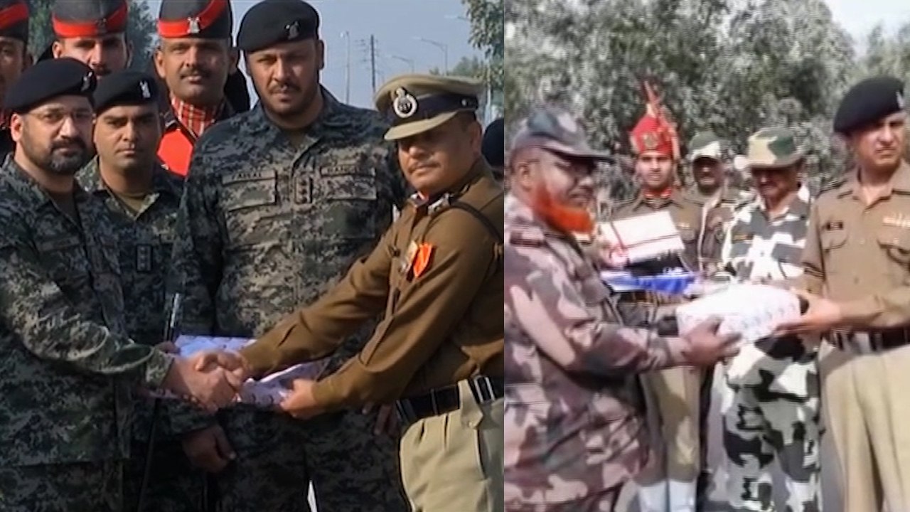 Republic Day: BSF distributes sweets to Pakistani & Bangladeshi counterparts