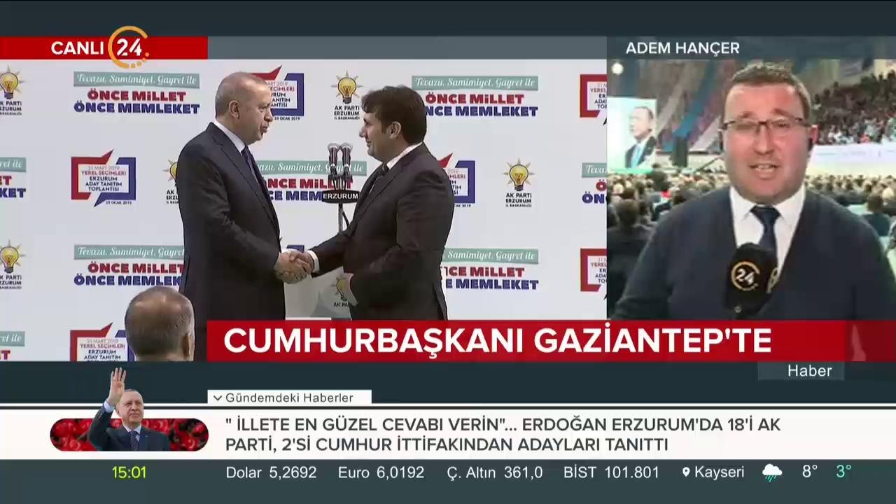 Erdoğan Gaziantep'te