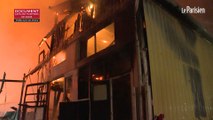 Clamart : impressionnant incendie d'un garage et de son entrepôt