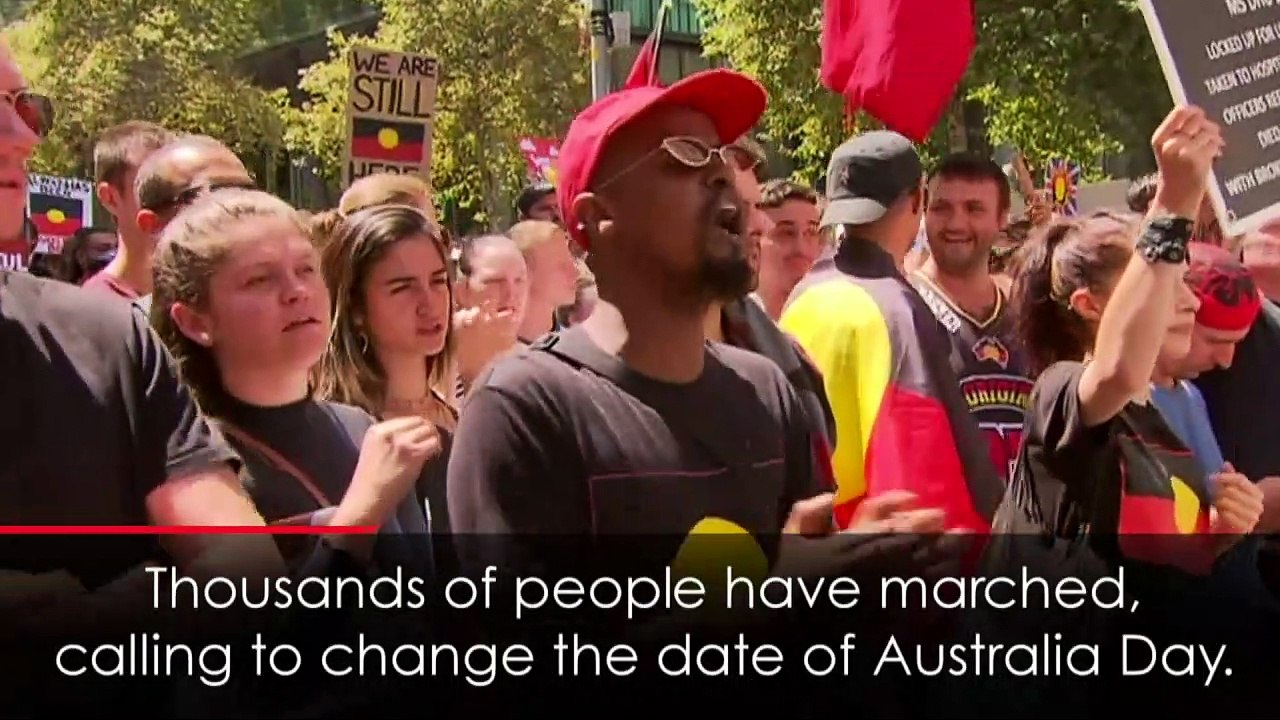 Thousands march to change the date of Australia Day
