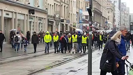Manifestation des gilets jaunes à Nancy