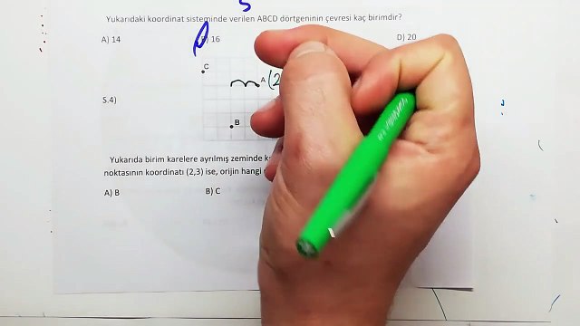 7. Sınıf MATEMATİK UYGULAMALARI 1. Dönem 2. Yazılı Soruları ve Çözümü 2018-2019