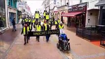 Marche des handicapés des Gilets jaunes du Magny