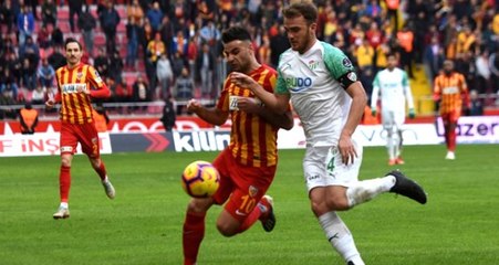 Kayserispor, Bursaspor'la 1-1 Berabere Kaldı