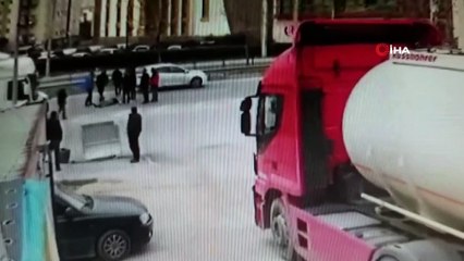 Gemlikte meydana gelen feci kaza kamerada