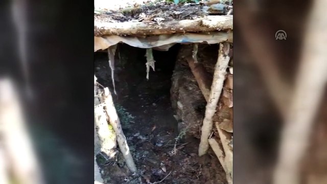 Amanoslar'da terör örgütüne ait 9 sığınak bulundu - HATAY