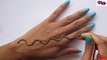 how to apply latest spiral mehendi design || back hand henna tutorial ||party mehendi design *  craftcare