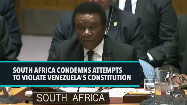 South Africa Condemns Attempts To Violate Venezuela's Constitution