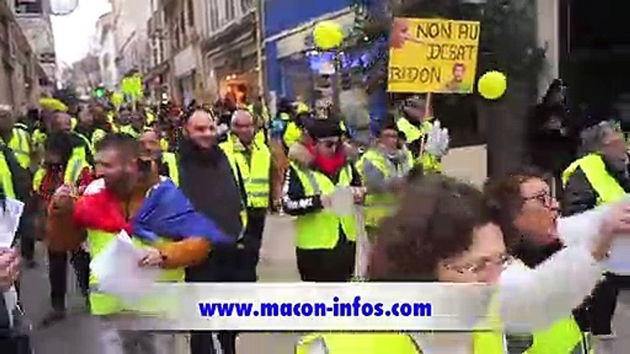 MACON-INFOS : manifestation de gilets jaunes à Mâcon le 26 janvier