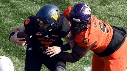 Khalen Saunders throws Will Grier to the turf for huge sack