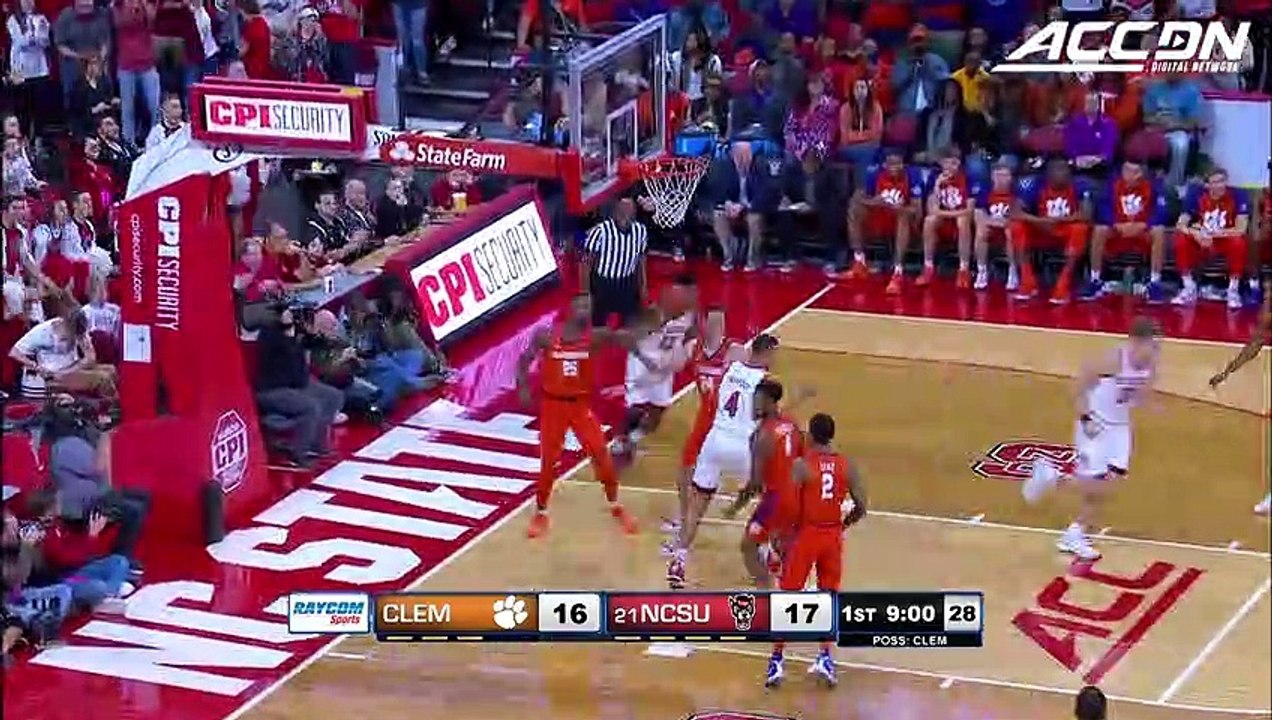 Clemson vs. NC State Basketball Highlights (2018-19)