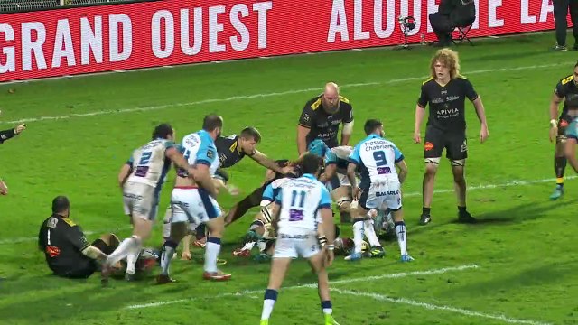 TOP 14 - Essai Jacques DU PLESSIS (MHR) - La Rochelle - Montpellier - J15 - Saison 2018/2019