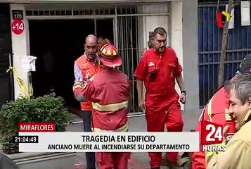 Miraflores: un muerto dejó incendio en edificio