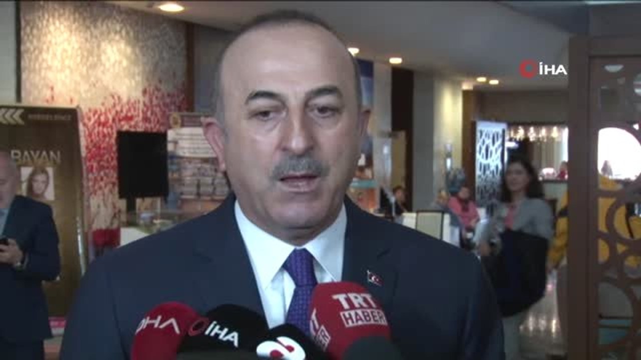 Dışişleri Bakanı Mevlüt Çavuşoğlu, Antalya'da Gazetecilerin Sorularını Cevapladı