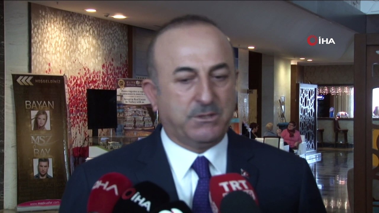 Dışişleri Bakanı Mevlüt Çavuşoğlu, Antalya'da gazetecilerin sorularını cevapladı