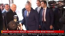 MHP Lideri Devlet Bahçeli, TBMM Başkanı Binali Yıldırım'ı Ziyaret Ediyor