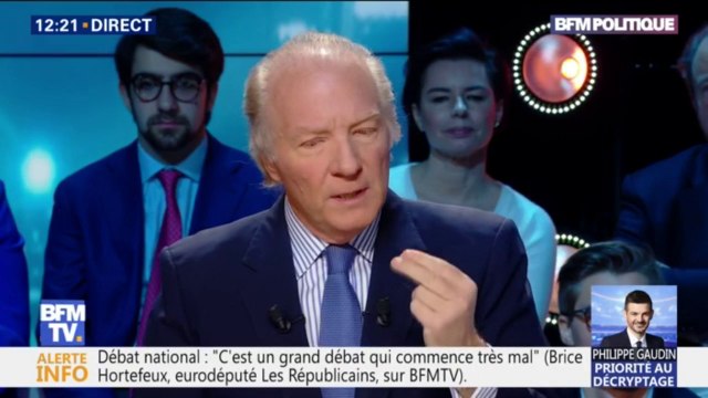Brice Hortefeux: C'est un grand débat qui commence très mal