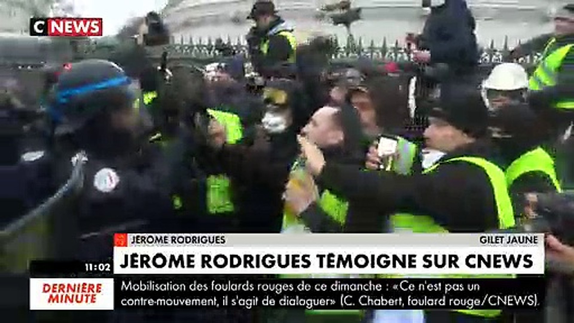 Le Leader Des Gilets Jaune Jérôme Rodriguez Gravement