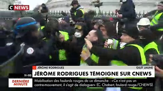 Le leader des Gilets Jaune, Jérôme Rodriguez, gravement blessé à l'oeil accuse : J'ai été clairement visé !
