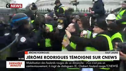 Le leader des Gilets Jaune, Jérôme Rodriguez, gravement blessé à l'oeil accuse : "J'ai été clairement visé !"