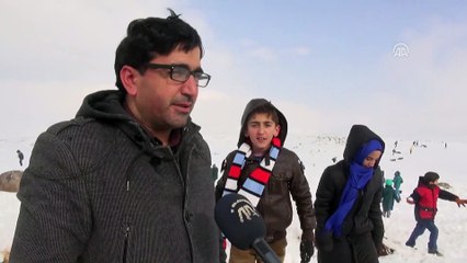 Hafızlık öğrencilerinin kayak keyfi - DİYARBAKIR