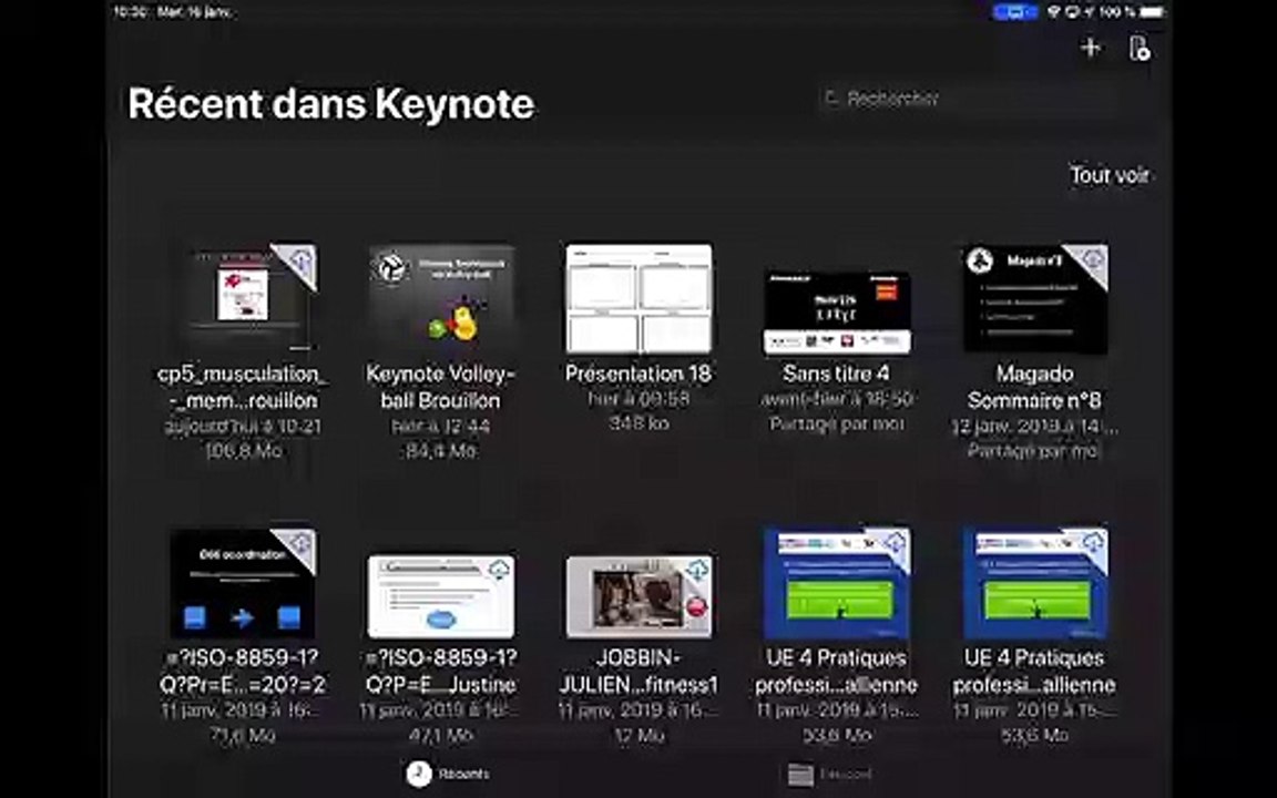 Stocker un fichier Keynote Pages Numbers sur son IPAD ou IPHONE plutôt que sur l'Icloud