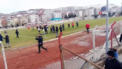 Maç bitti ortalık savaş alanına döndü