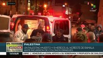 1 palestino muerto y 9 heridos ante incursión de colonos israelíes